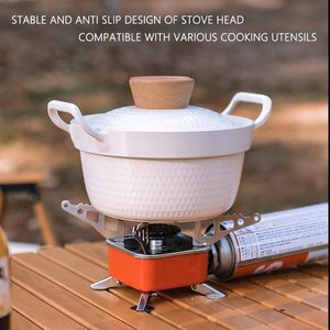 Portable Lightweight Butane <b>Gas</b> Camping Backpacking Stove Collapsible Pocket Rocket Single Burner Piezo <b>Ignition</b> Climbing Tour - Product Image 5