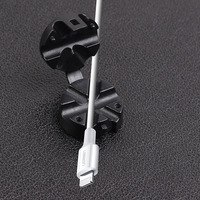 Organisateur de câbles magnétique pour voiture, clip adhésif réutilisable, hub de rangement de câbles de données, organisateur de bureau créatif, support de câbles - Cadeau
