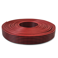 Cable de Cinta Rojo y Negro UL1571 26-28 AWG, Cable de Cobre Estañado con Aislamiento de PVC Codificado por Colores para Cableado Interno de Equipos Eléctricos