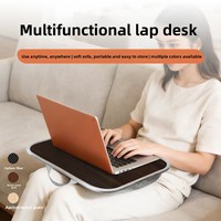 Mesa portátil de madera para coche, para ordenador portátil y tablet, para cama, sofá o como mesa auxiliar pequeña.