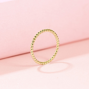 Anillo Sencillo de Plata de Ley 925, Joyería Clásica, Regalo de Boda para Mujer, Anillo de Boda Elegante de Plata de Ley 925 - Product Image 4