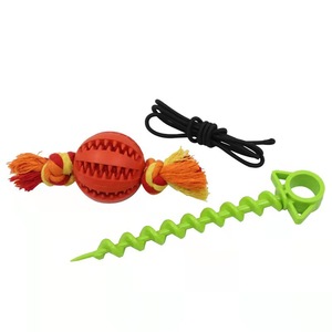 Jouet à mâcher pour chien, balle en corde avec distributeur de friandises, nettoyage des dents, jeu de tirette en plein air, jouet interactif pour animaux de compagnie - Product Image 5