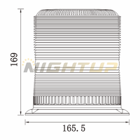 NIGHTUP 12V-48V Hochleistungs-Bergbau-Warnleuchte LKW-Lampe Notfall-Signalleuchte CE R10 ROHS IP65