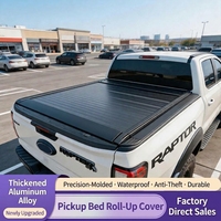 Couverture de benne électrique enroulable en alliage d'aluminium noir piano, étanche, anti-poussière, antivol pour Ranger F150 pour Ram