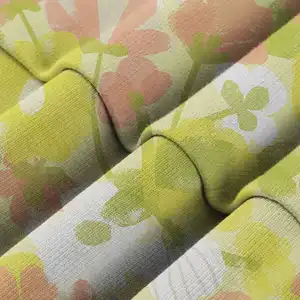 Hot impresso 100% algodão tecido de sarja de algodão para camisa do bebê