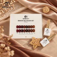 Fournitures d'usine en gros – Collection de vernis à ongles UV gel automne-hiver, 8 couleurs, 15 ml, non toxique et écologique