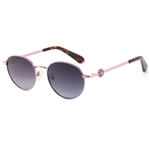 Gafas de Sol Ovaladas para Mujer, Montura Morada, Lentes Degradadas, 100% Protección UV, Estilo Moderno, Protección Solar para Adultos - Product Image 6