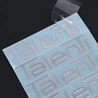Logo imprimé personnalisé 3d Transfert transparent Autocollant en relief Etiquette vinyle adhésive Uv Pvc Pp Feuilles emballées pour cosmétiques
