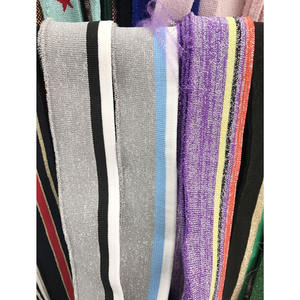 2020 new custom paillettes rib lavorato <span class=keywords><strong>a</strong></span> maglia trim in tessuto di forma fisica di <span class=keywords><strong>Polo</strong></span> camicia di fascia elastica - Product Image 1