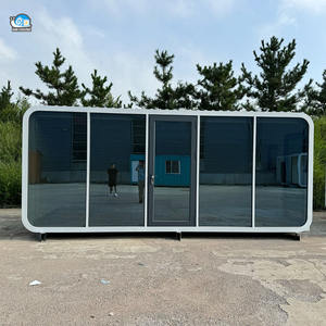 Vente chaude Maisons préfabriquées de luxe personnalisées de style Apple, maisons en verre, maisons modernes mobiles de luxe - Product Image 3