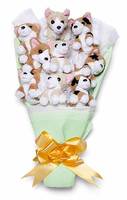 2025 saint valentin cadeau animaux en peluche Bouquet ours jouet licorne fleurs personnalisé promotionnel en peluche licorne ours fleurs