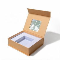 Boîte à rabat magnétique écologique personnalisée avec insert en EVA pour accessoires électroniques mobiles, emballage premium réutilisable