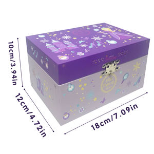 กล่องดนตรีเจ้าหญิง<span class=keywords><strong>สอง</strong></span>ชั้นสุดหรู ยี่ห้อ Hot Pick Yiyu พร้อ<span class=keywords><strong>ม</strong></span>เสียงเพ<span class=keywords><strong>ล</strong></span>ง 30 วินาที ทำจากกระดาษแข็ง สำหรับเก็บ<span class=keywords><strong>ต</strong></span>่างหูและสร้อย<span class=keywords><strong>คอ</strong></span>สำหรับเด็กผู้หญิง - Product Image 6