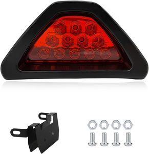 Lampu Rem <span class=keywords><strong>LED</strong></span> Segitiga Gaya F1 12V Universal 12 <span class=keywords><strong>LED</strong></span> Merah Lampu Strobo Kedip Lampu Sinyal Stop Belakang untuk Mobil Motor SUV Truk - Product Image 1