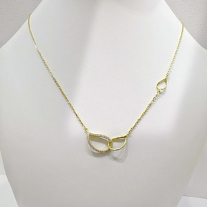 Collier pendentif perle en argent sterling 925 plaqué or, forme goutte d'eau, pour mariage d'été, chaîne longue classique pour femme. - Product Image 5