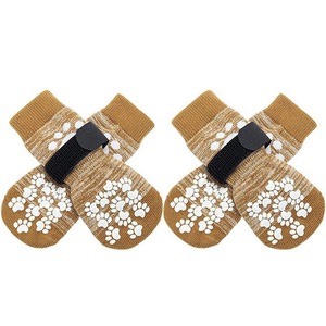 Calcetines de Invierno para Perros Pequeños, Medianos y Grandes, Calcetines Protectores de Patas Cálidos, Botas Antideslizantes para Perros, Protección para Pisos Interiores - Product Image 4