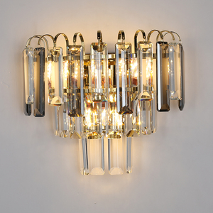 Lustre rond en cristal doré E27 LED 2700K Lumière blanche chaude pour salon salle à manger - Product Image 5