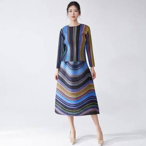 Blusa Plisada Colorida de Moda para Mujer, Estilo Coreano, Casual, Elegante, Formal, de Manga Larga, Venta al por Mayor, Invierno, Verano - Product Image 1