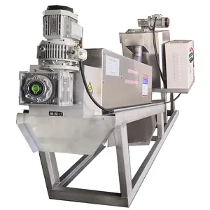 Screw Sludge Dehydrator Screw Press Sludge Dewatering Machine