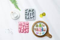 Moules à gâteau en silicone antiadhésifs au design princesse, de qualité alimentaire, réutilisables, mignons, en silicone magnétique pour chocolat, bonbons et glaces DIY