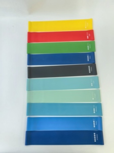 고품질 운동용 미니 라텍스 짐 맞춤형 로고 인쇄 저항 밴드 세트 맞춤형 로고 가능 루프 저항 밴드 5 - Product Image 5