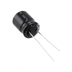 Condensador Original UVY2G4R7MPD1TD de Aluminio con Orificio Pasante, 4.7uF 20% 400V RADIAL - Product Image 1