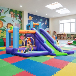 Château gonflable commercial FBSPORT, <span class=keywords><strong>petit</strong></span> château gonflable avec logo, château gonflable pour enfants, aire de jeux intérieure, grand château gonflable - Product Image 1