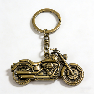Vintage 3D Motorcycle Keychain Zinc Alloy Motorbike <b>Key</b> <b>Ring</b> Pendant <b>Bag</b> Charm Car Accessory Gift - Product Image 3
