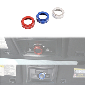 LUMA Factory Wholesale Solid Aluminum Overhead Reading Lamp Knob Ring Cover Trim for 2016-2023 Pickup Truck - Product Image 1