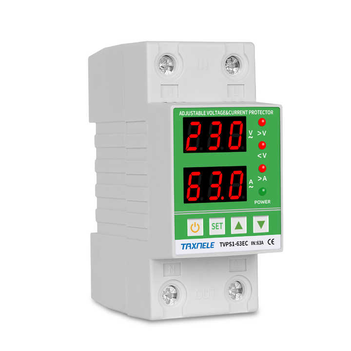 Relè Di Protezione Sottosopra Tensione 220V 40A - Display Duale Per Din Rail - Foto 10