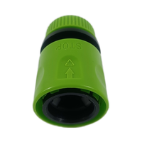 Connecteur rapide en plastique de 1/2 pouces avec butée pour outils de jardin et raccords d'eau pour tuyau d'arrosage