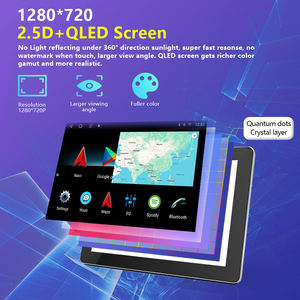 Universel 9 pouces 4 + 64GB 360 Panorama AHD DSP <span class=keywords><strong>Android</strong></span> <span class=keywords><strong>Auto</strong></span> lecteur DVD de voiture CarPlay Radio Tuner amplificateur appui-tête <span class=keywords><strong>Android</strong></span> 11 - Product Image 2