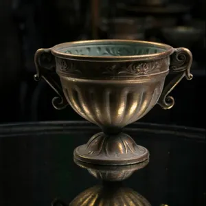 Klassische hochzeit deco metall blume vase mit griff