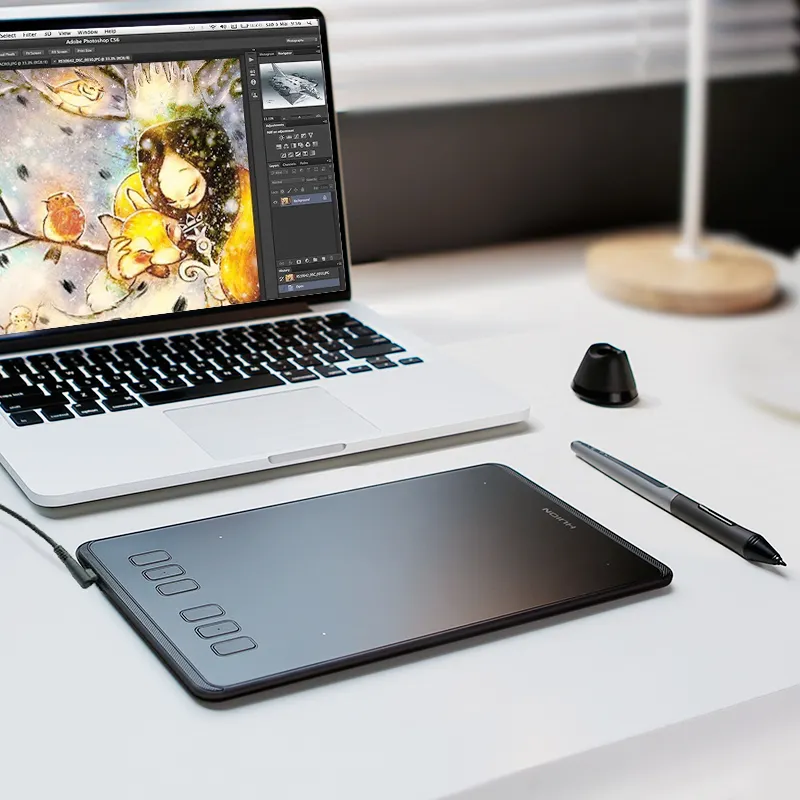 ペンタブレットグラフィックスhuionh640pでグラフィックタブレットを描く初心者のデザインに適した手頃な価格