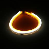 Luces de circulación diurna de 24 pulgadas y luces de señal de giro Luz suave Tira de tubo LED de doble color blanco/ámbar