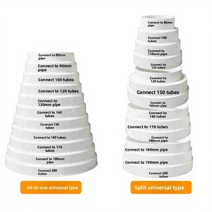 PVC Pipe Reducer Tee for Ventilation <strong>Ducts</strong> &amp; Exhaust Flues Transition Ring/Adapter for Range Hood Exhaust Pipes - Product Image 3