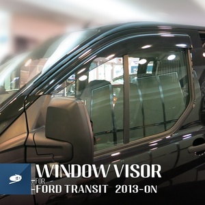 MOSUN-visera de ventana para coche, protector contra la lluvia, el sol, el humo oscuro, para <span class=keywords><strong>Ford</strong></span> <span class=keywords><strong>Transit</strong></span> 2013, inyección, Deflector de ventana - Product Image 6