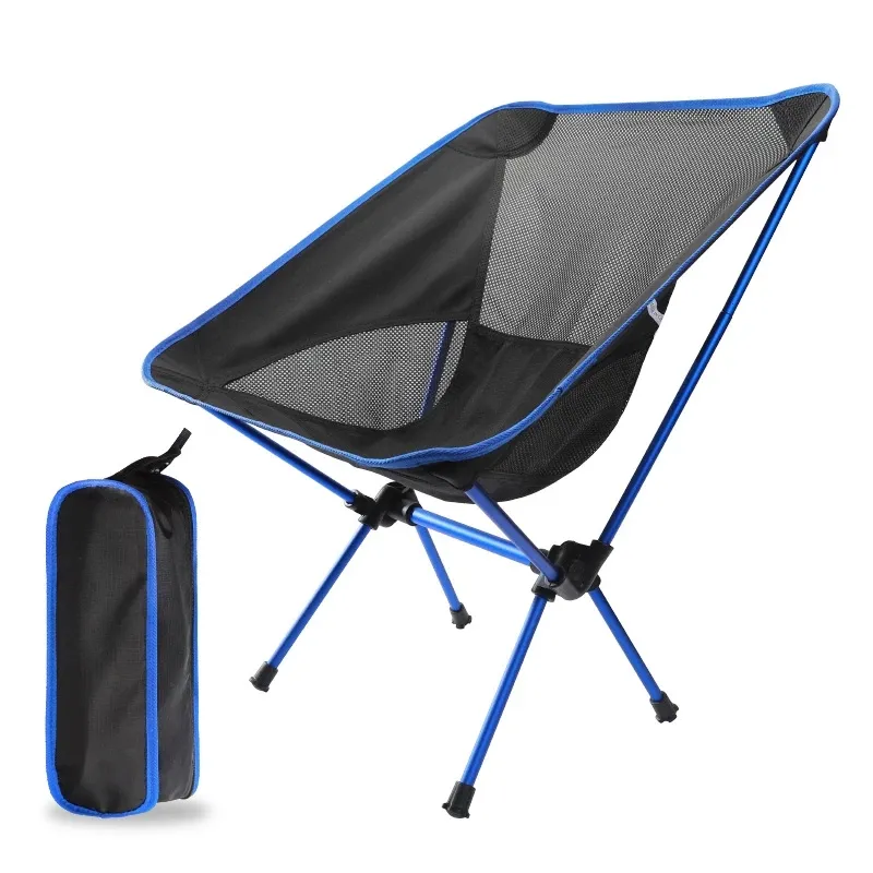 Removable portable folding moon chair Outdoor camping chairs beach fishing chairs Ultra-light travel hiking picnic seat tool