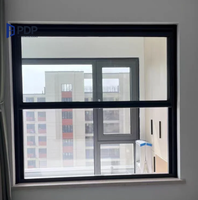Nuevas características al por mayor, ventanas corredizas verticales de doble vidrio, cocina insonorizada abierta plegable de aluminio anticorrosivo transparente