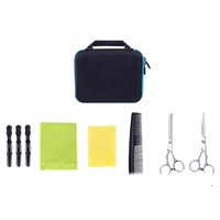 Valise de coiffeur EVA rigide personnalisée pour ciseaux, tondeuses, rasoirs, trousse de toilette de voyage avec fermeture éclair