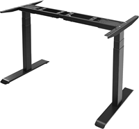 Cadre de bureau électrique moderne en métal à double moteur, extensible, avec pieds réglables en hauteur pour bureau assis-debout