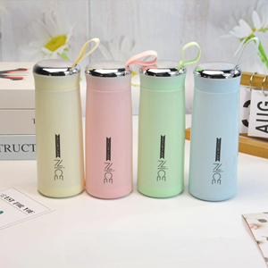 Vaso de Café de Vidrio Portátil de Gran Capacidad y Alta Estética para Mujer, Diseño Unisex para Exteriores, Vaso de Agua con Tapa y Embalaje - Product Image 4