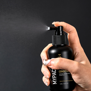 MYPACK Traitement de remplissage <span class=keywords><strong>tonique</strong></span> pour cheveux ronds noir boston PE-HD personnalisé Nettoyage du cuir chevelu Flacon pulvérisateur de 60ml 120ml avec buse longue - Product Image 6