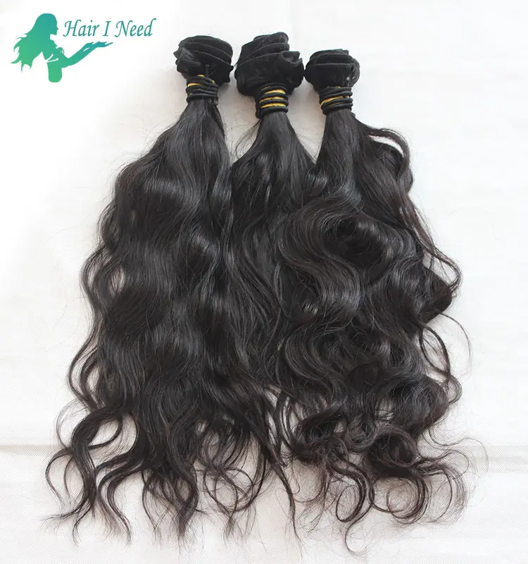 Natural Wave Indian hair Thick Cuticle Aligned hair bundles
