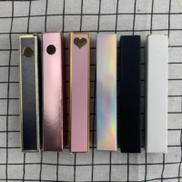 Emballage carré transparent pour gloss à lèvres, tube vide personnalisé pour cosmétiques, conteneur en plastique de haute qualité pour rouge à lèvres liquide