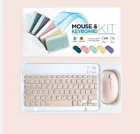 2024 Ultra-mince 10 pouces Rechargeable rvb rétro-éclairé sans fil pour Bluetooth clavier souris Combo USB 104 touches pour appareils mobiles