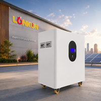 Batterie solaire domestique empilable Longkun 20 kWh 51,2 V 400 Ah LiFePO4, stockage d'énergie ESS, alimentation de secours connectée au réseau