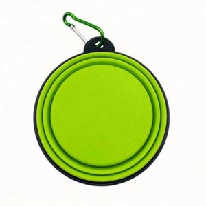 New Design Silicone Folding Dog Bowl Portable Pet Bowl Multifunctional Outdoor Hanging Folding Dog Basin - Product Image 5