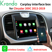 Krando Boîte d'interface automatique sans fil Apple Carplay Android pour Jeep Dodge Challenger RAM 1500 2500 Chrysler 300C 2013 - 2019