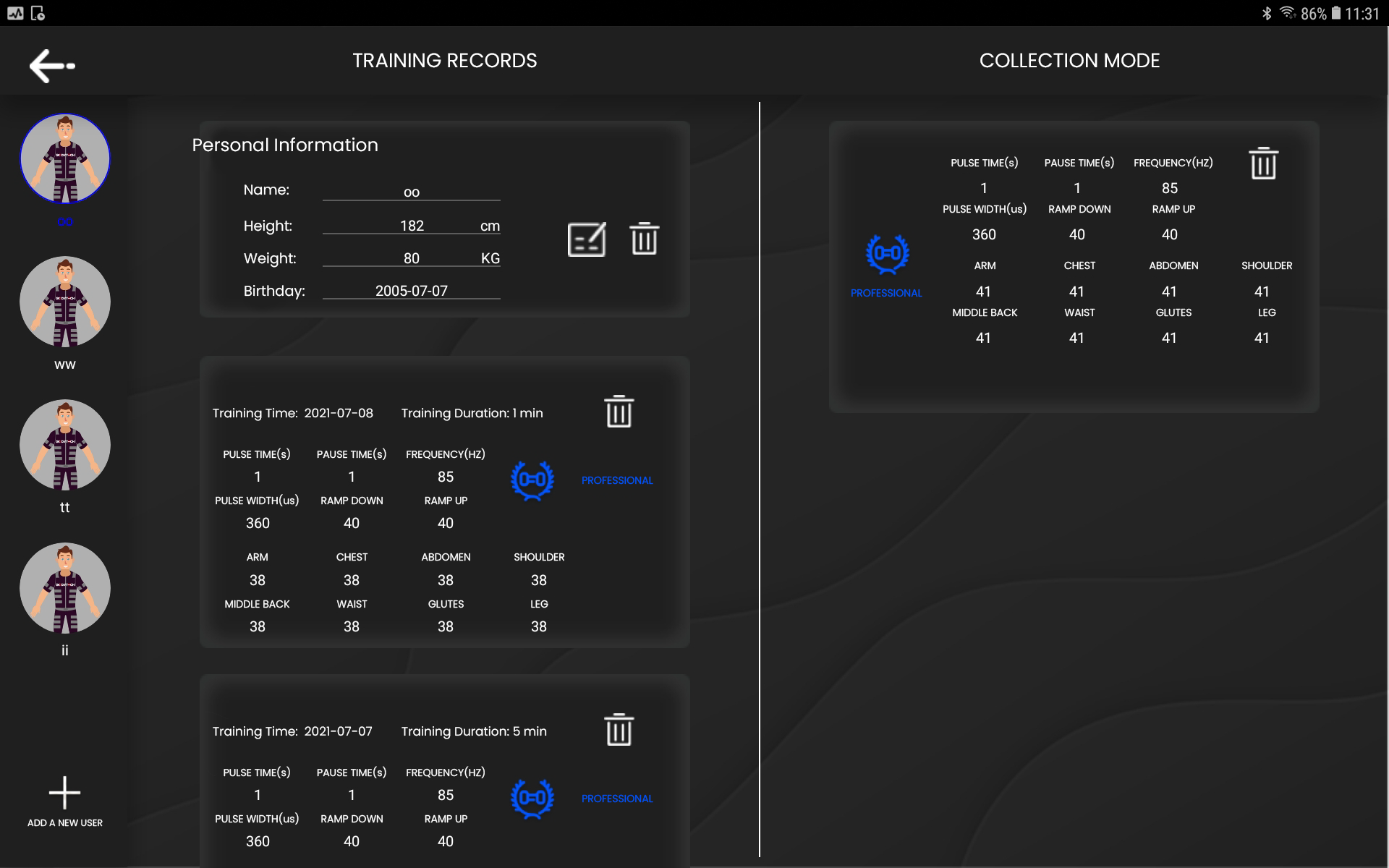 Ems Gym Fitness Fullbody Vest